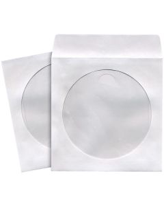 Maxell 190133 - CD402 CD/DVD Storage Sleeves (100 pk; White)